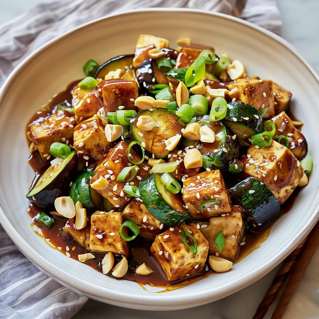 Aubergines tofu croquants délicieux