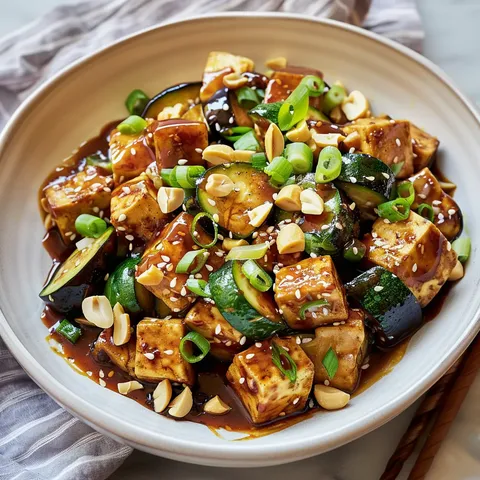 Aubergines tofu croquants délicieux