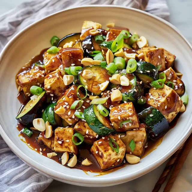 Aubergines tofu croquants délicieux