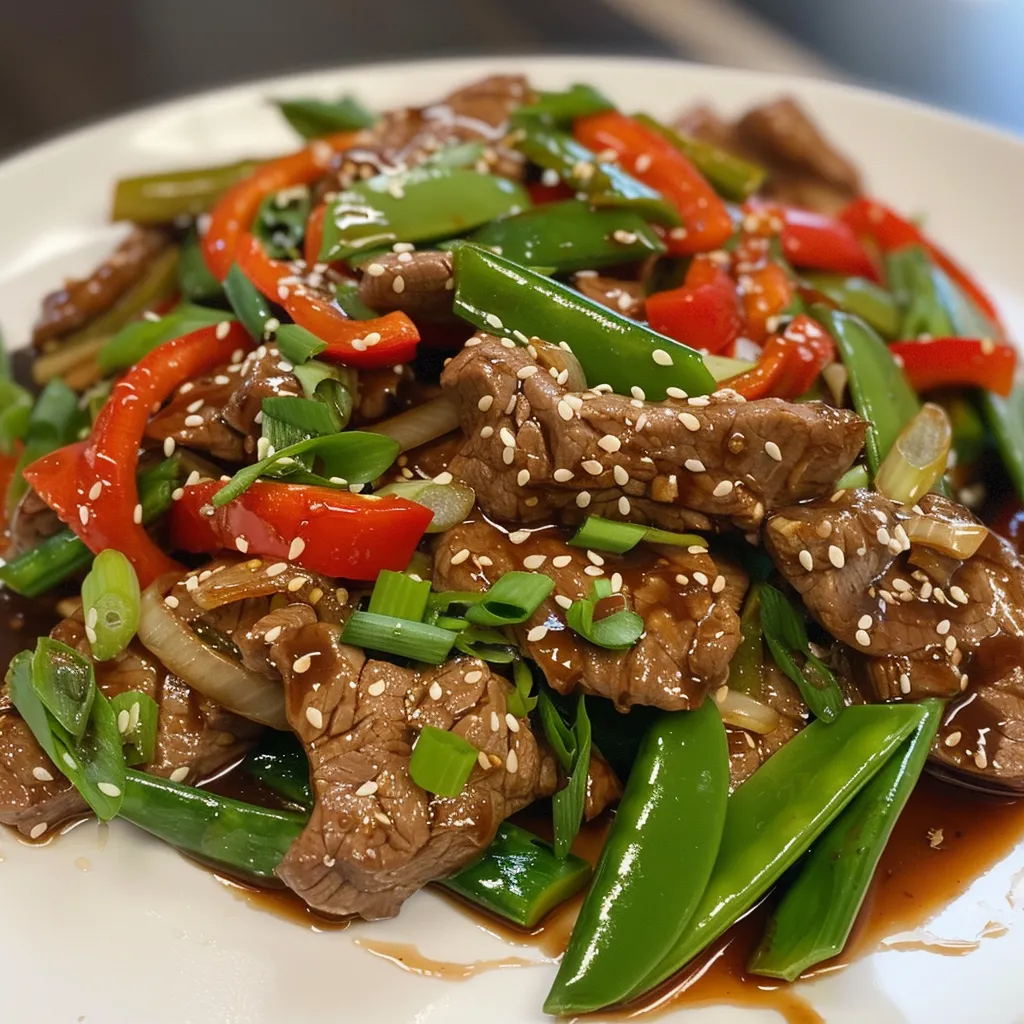 Un sauté bœuf et légumes au sésame à savourer