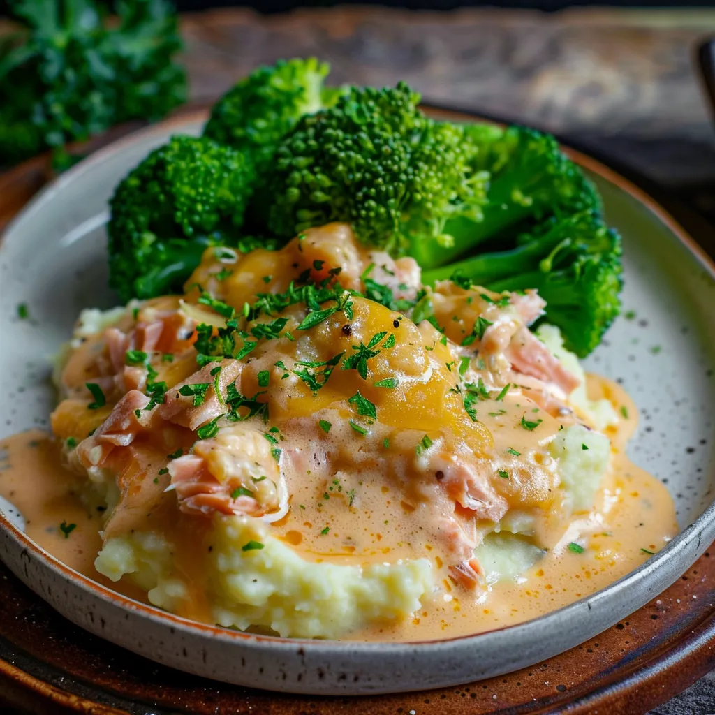 Saumon et brocoli onctueux