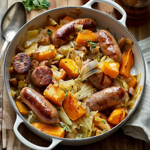 Chou tendre et patates douces