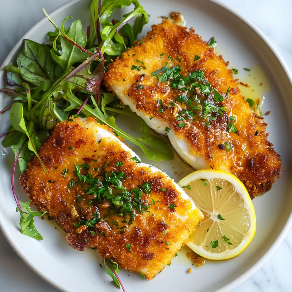 Filets croustillants et beurre aux herbes