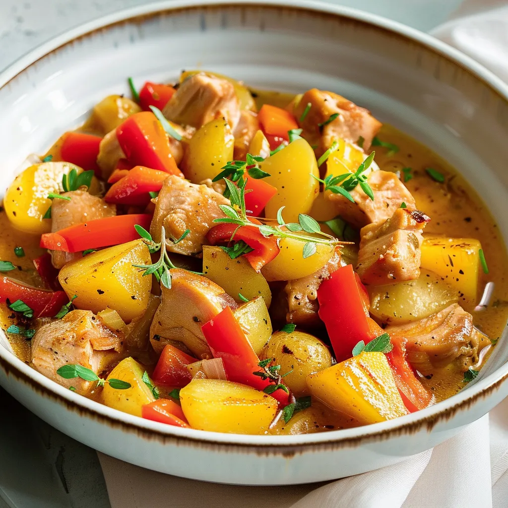 Mijoté chaleureux au dindon et légumes