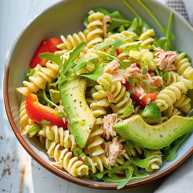 Thon avocat rotinis salade
