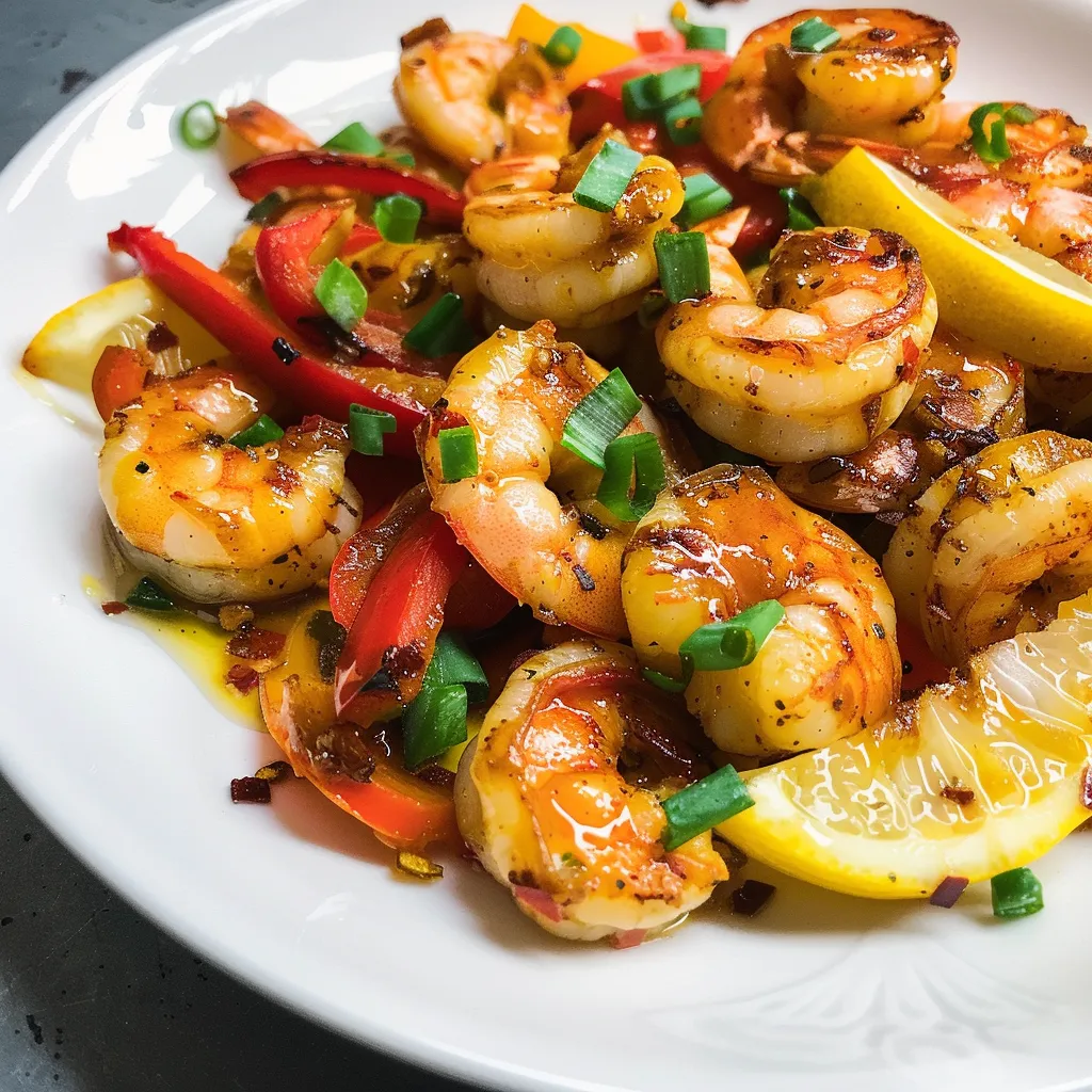 Crevettes citron croustillant