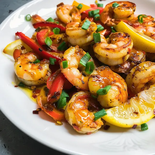 Crevettes citron croustillant