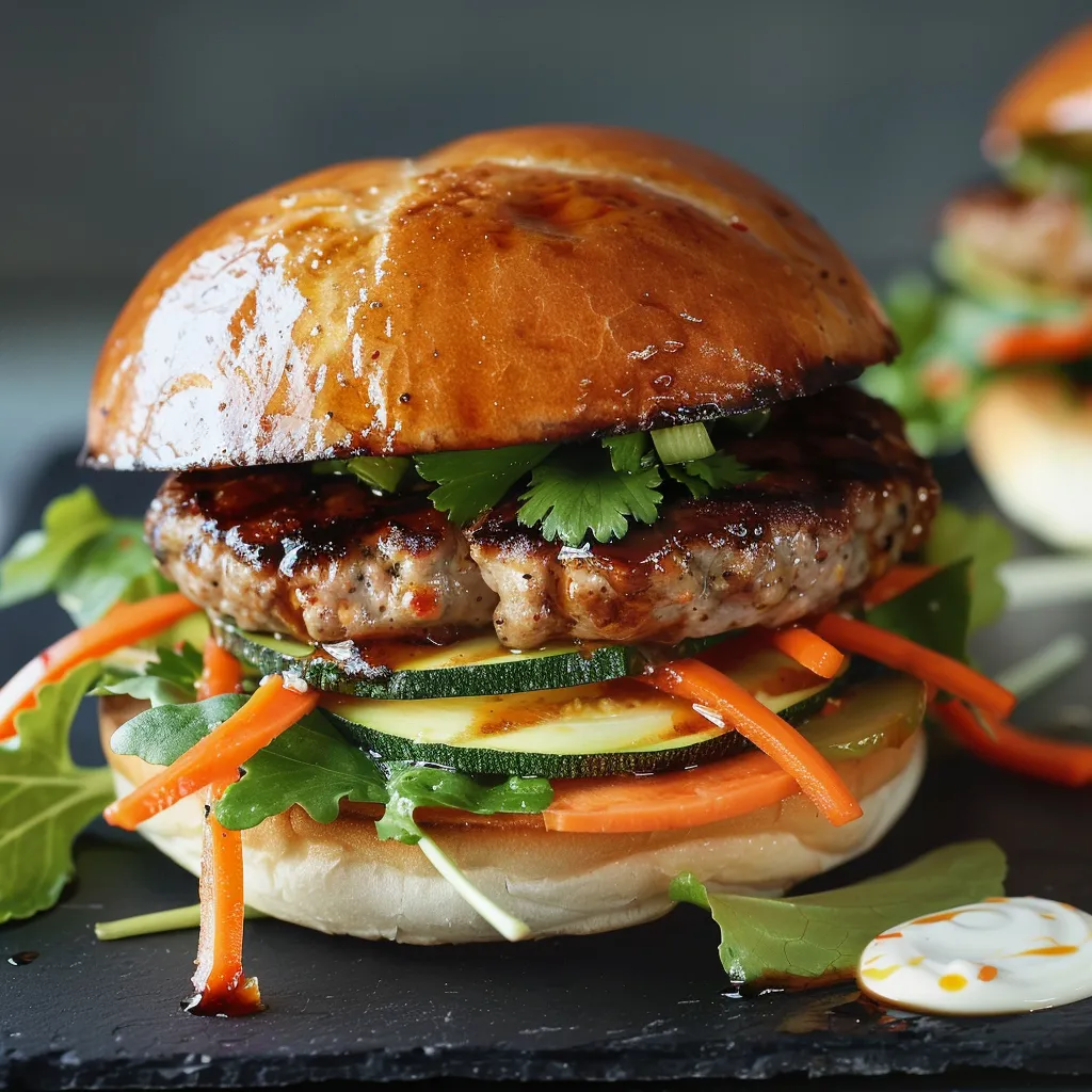 Burger bánh mì gourmand