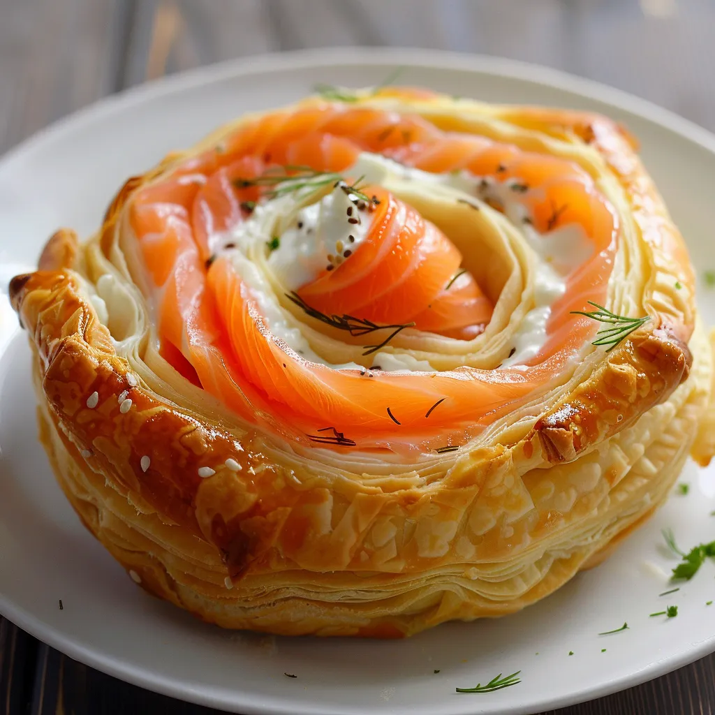 Feuilletés au saumon fumé