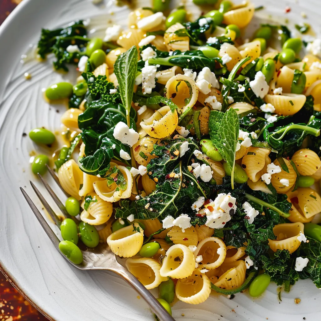 Retrouve tout le peps du citron et du chou noir dans cette belle salade