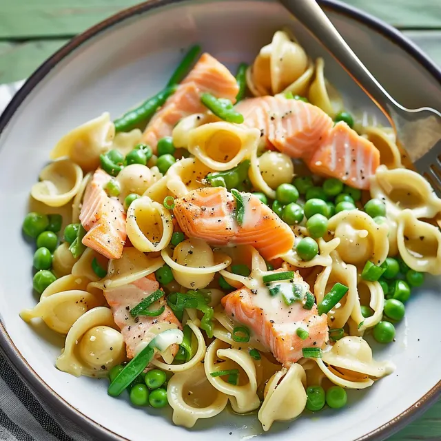 Pois et saumon savoureux