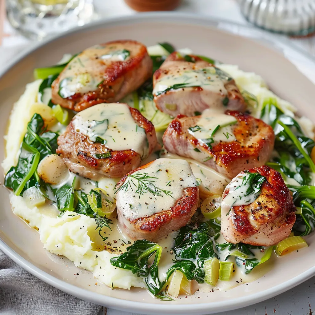 Médaillons de porc aux légumes gourmands