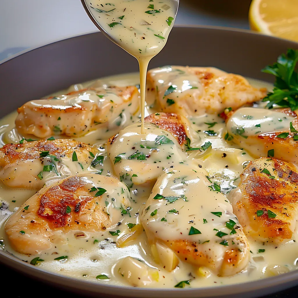 Poulet à l'Ail Crémeux