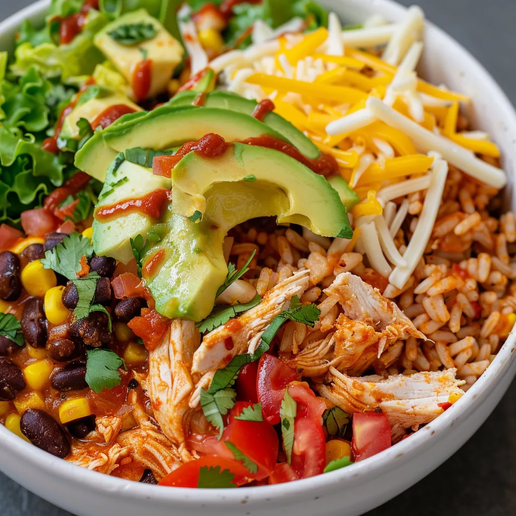 Bol savoureux poulet facile