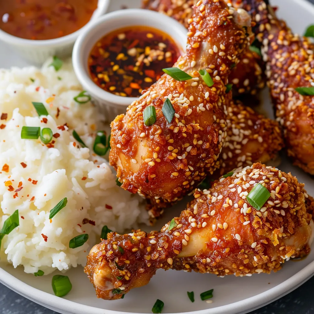 Pilons dorés et savoureux au sésame