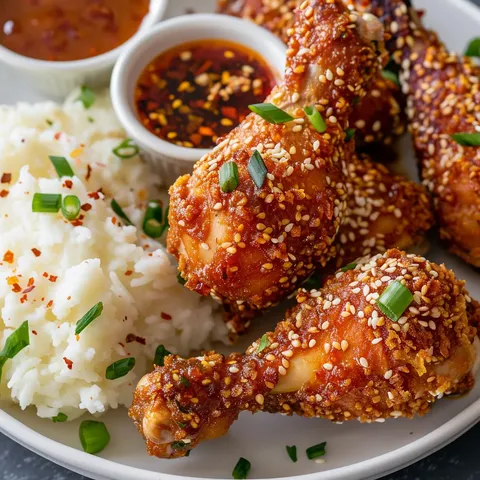 Pilons dorés et savoureux au sésame