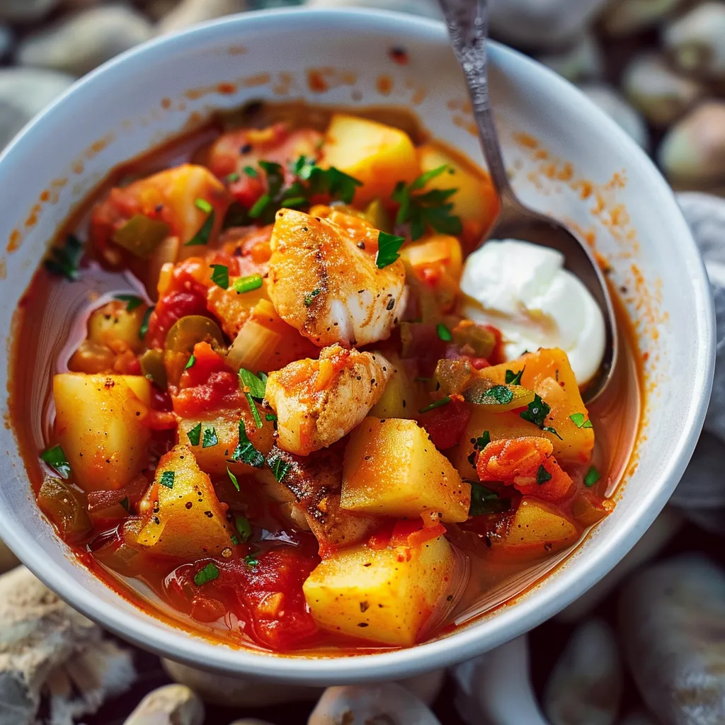 Merlu tendre avec pommes fondantes