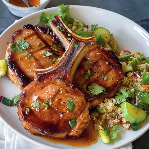 Porc en sauce érable et soya
