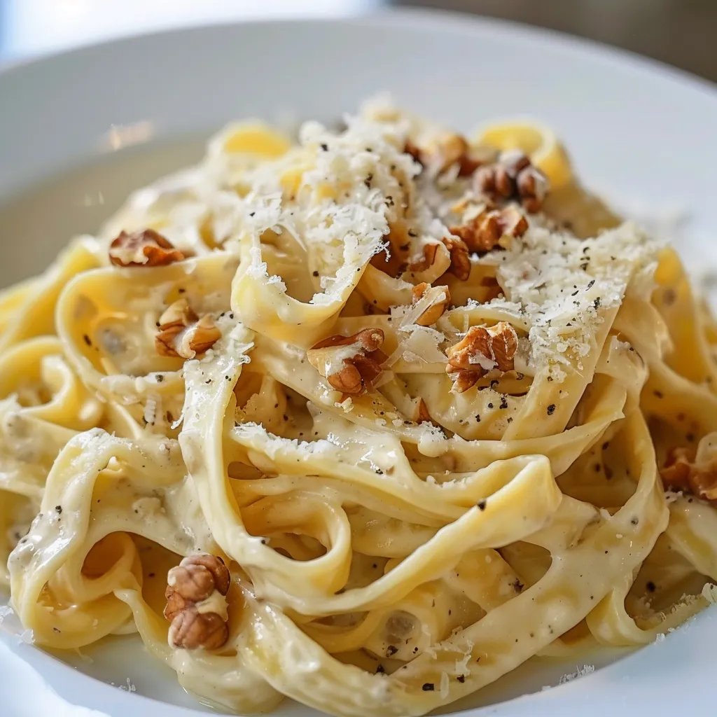 Tagliatelles parfumées aux noix de Grenoble