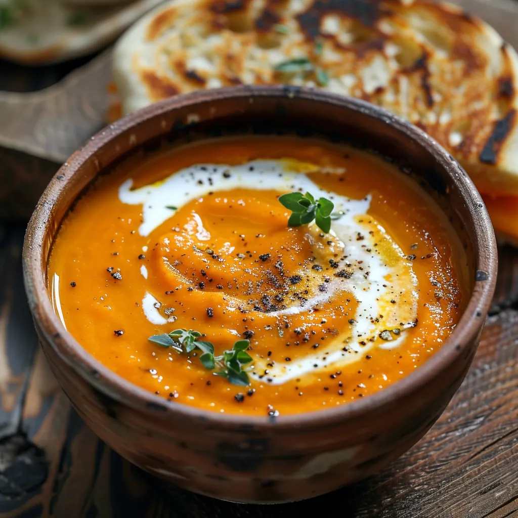 Carottes lentilles rouges veloutées