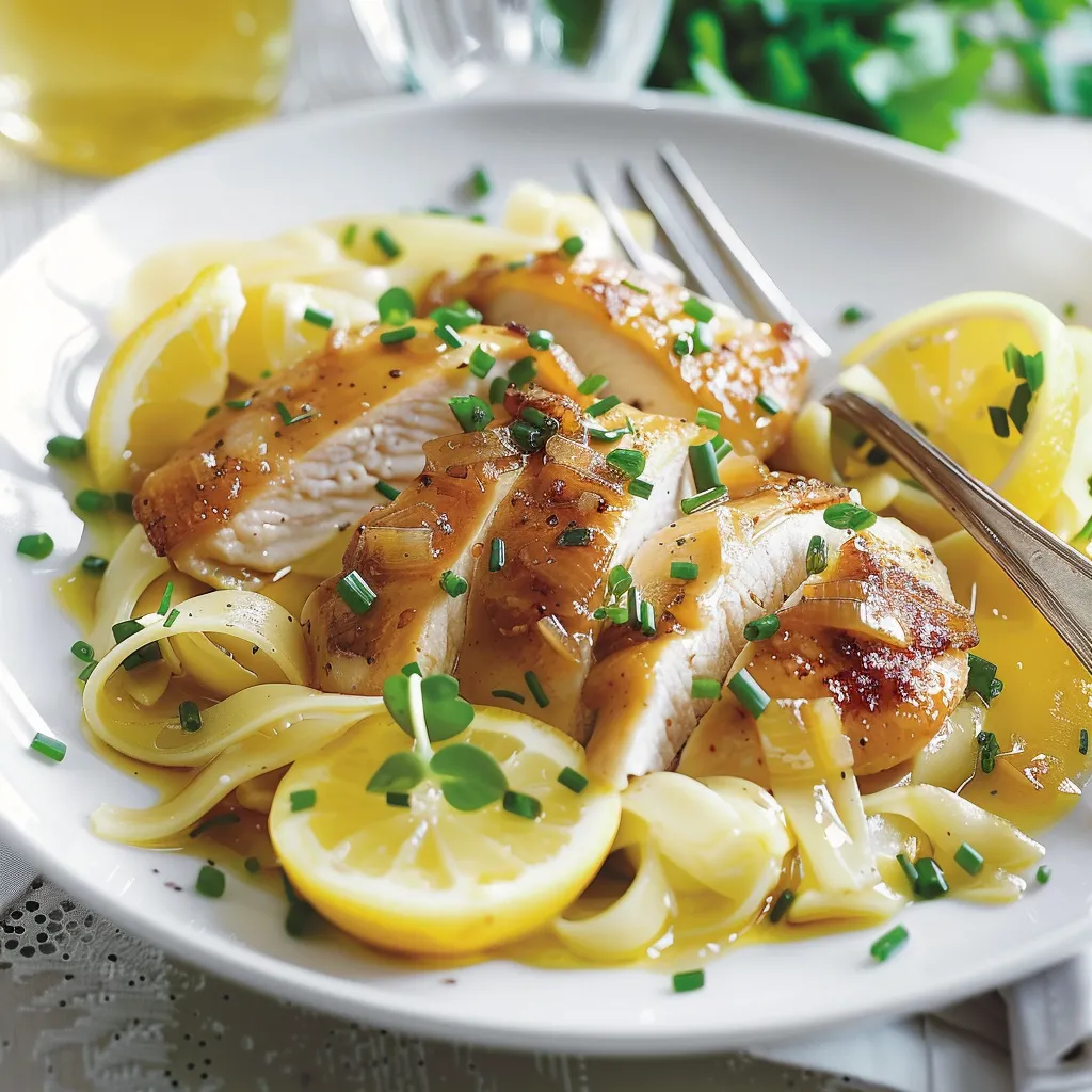 Poulet mijoté au citron