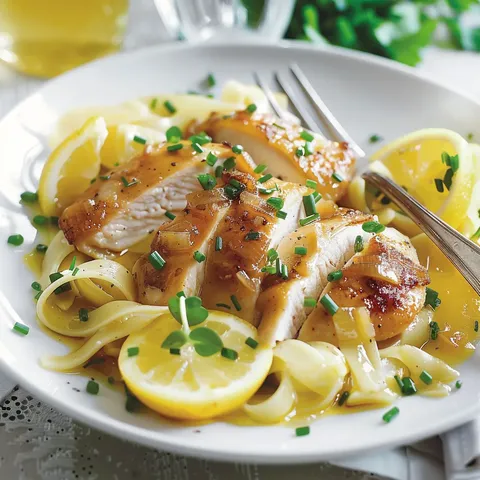 Poulet mijoté au citron