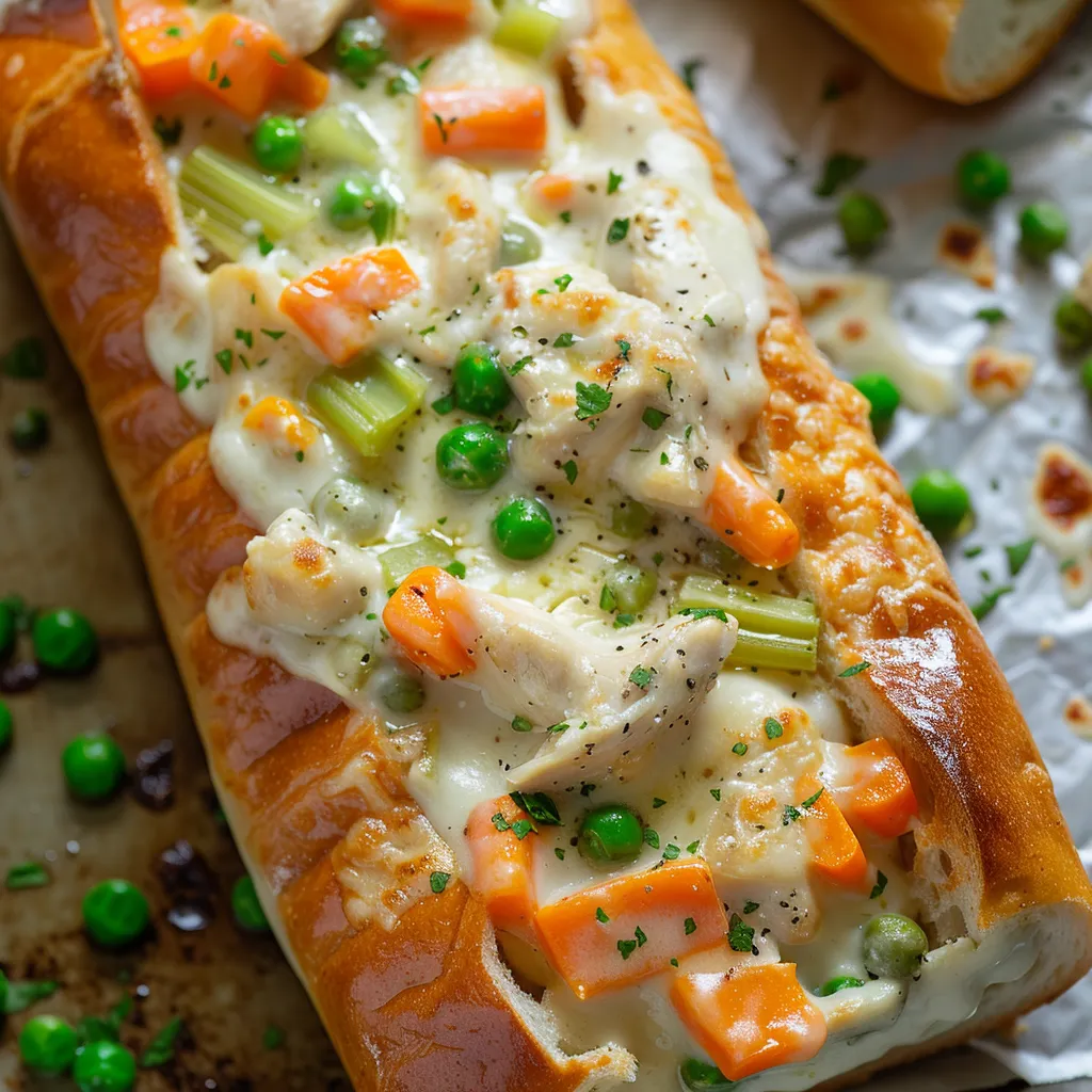 Baguette farcie façon vol-au-vent revisitée