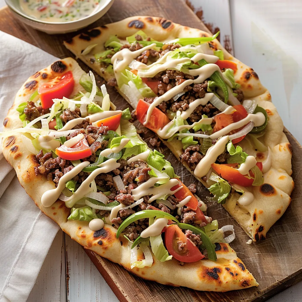 Bœuf et naan garni