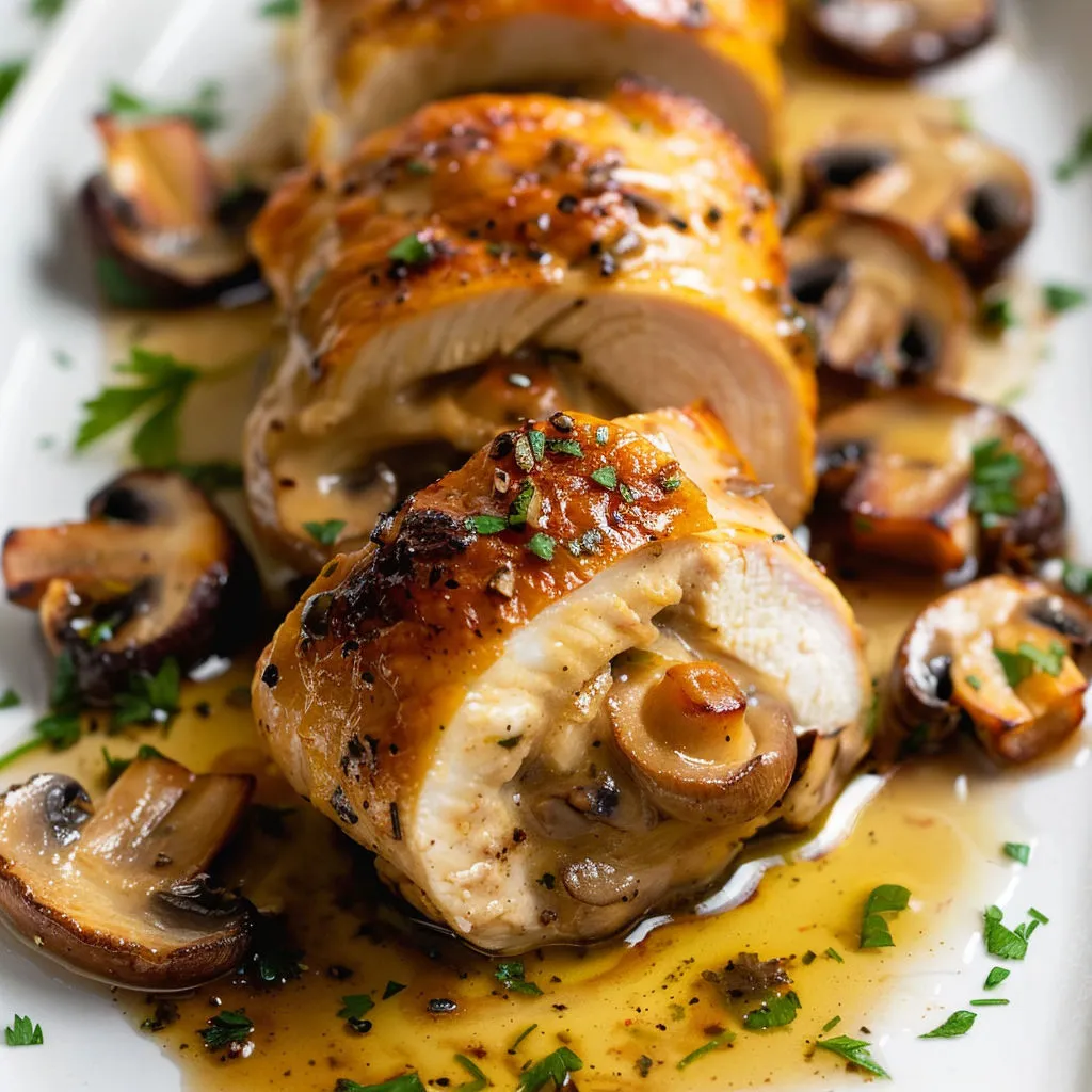 Roulés express au fromage et champignons, un plat facile et très gourmand.