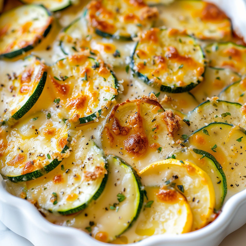 Une pizza aux courgettes et fromage encore chaude, croûte dorée.