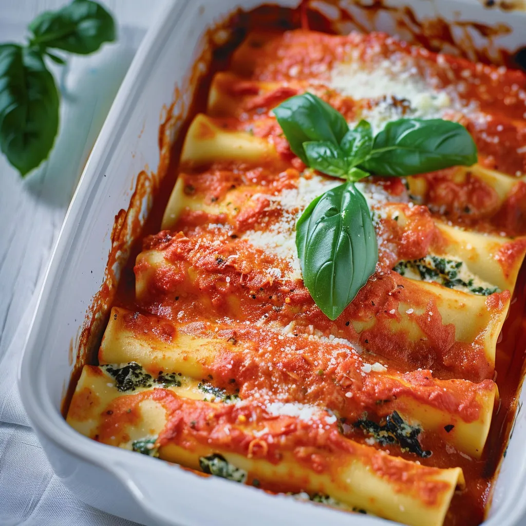 Un plat de lasagnes maison servi dans un plat en plastique.