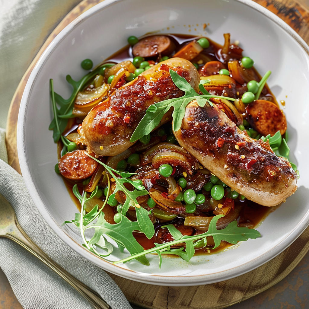 Salade à la viande avec légumes et pommes de terre.