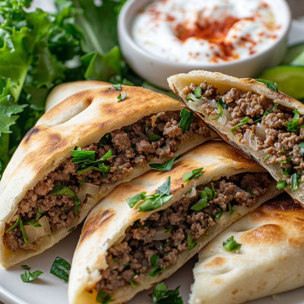 Une femme d’une cinquantaine d’années prépare des pains grillés avec des légumes et des sauces.