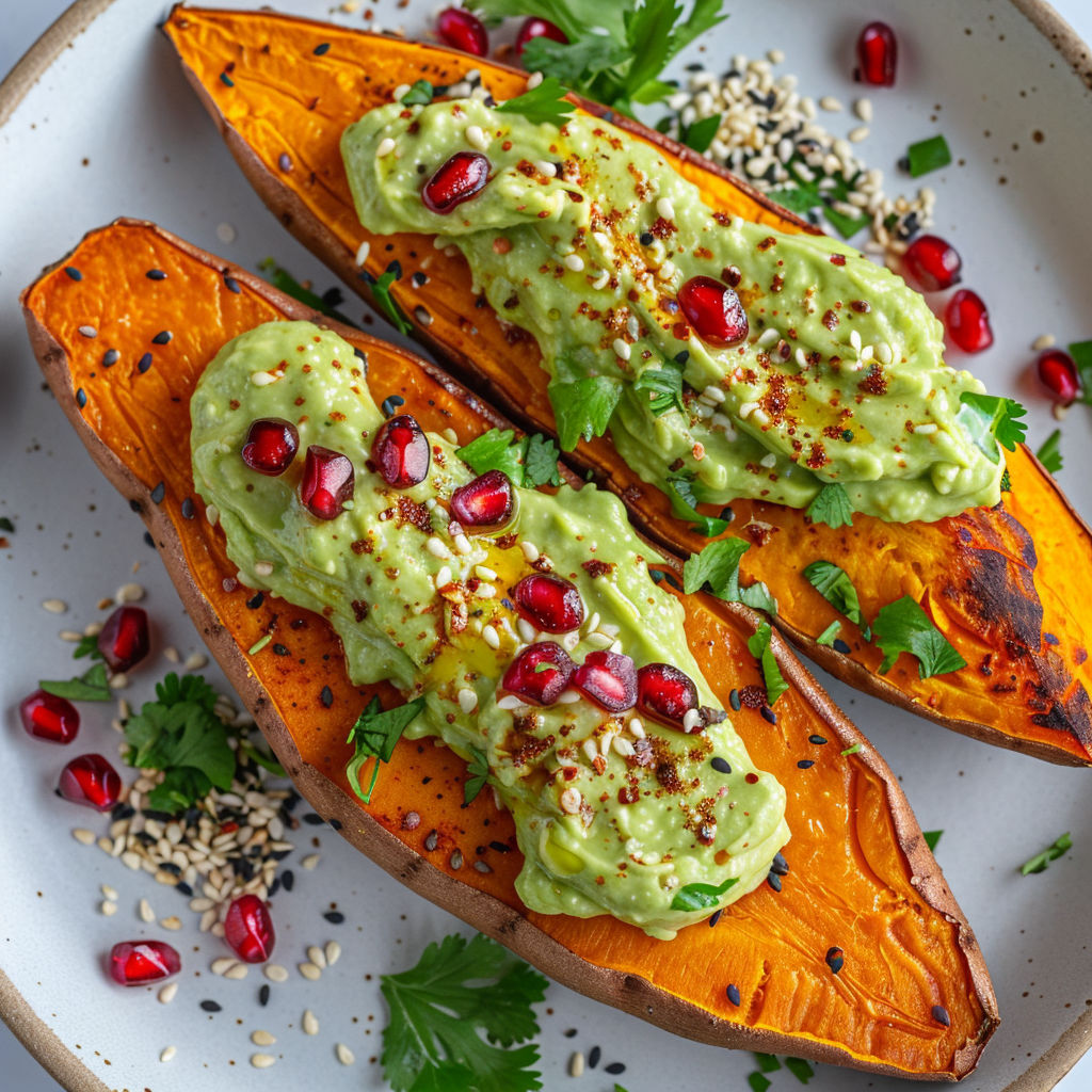 Carotte rôtie, sauce pimentée, sésame en topping.