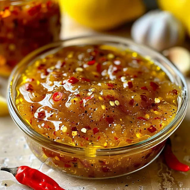 Un bol rempli d'une sauce au mélange de miel et citron.