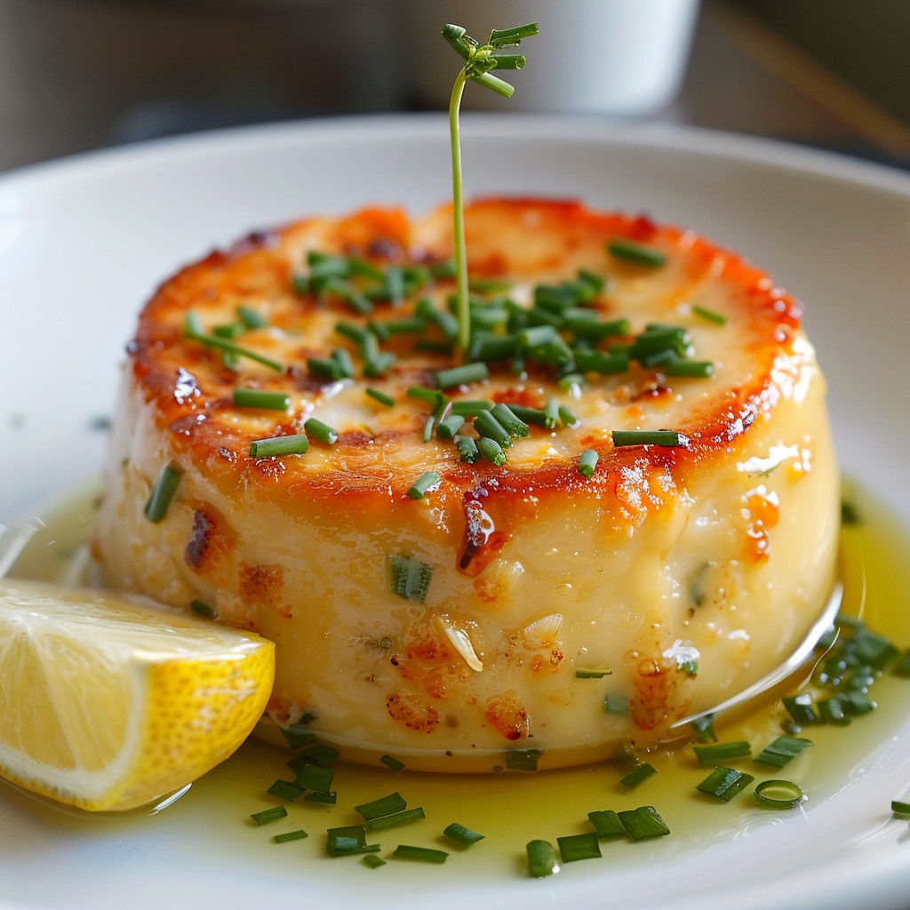 Une tarte généreuse aux herbes posée sur un plateau, cuillère et fourchette à côté.