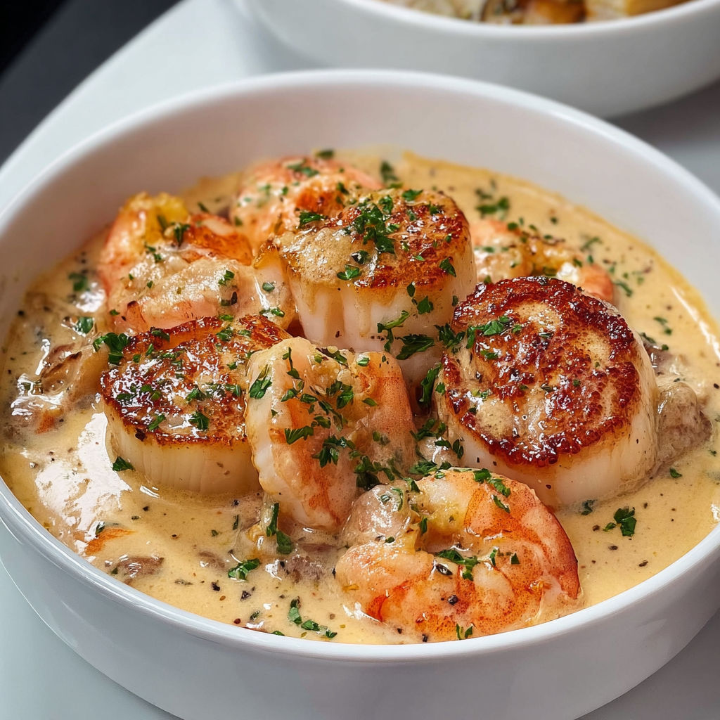 Cassolette super crémeuse, remplie de goût iodé et plein de couleurs.