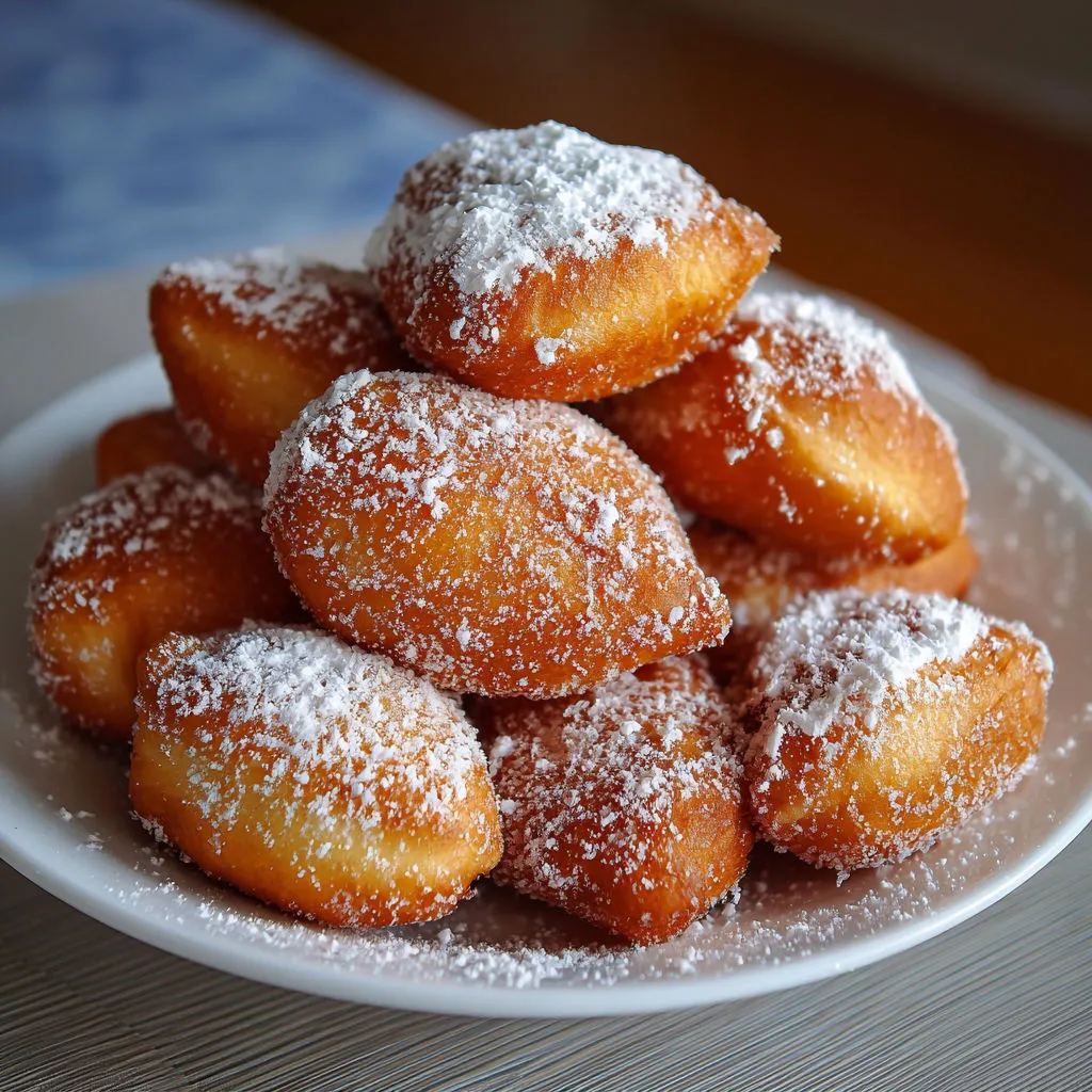 Pile gourmande de beignets Késala d’Alsace, super moelleux, tout juste frits.