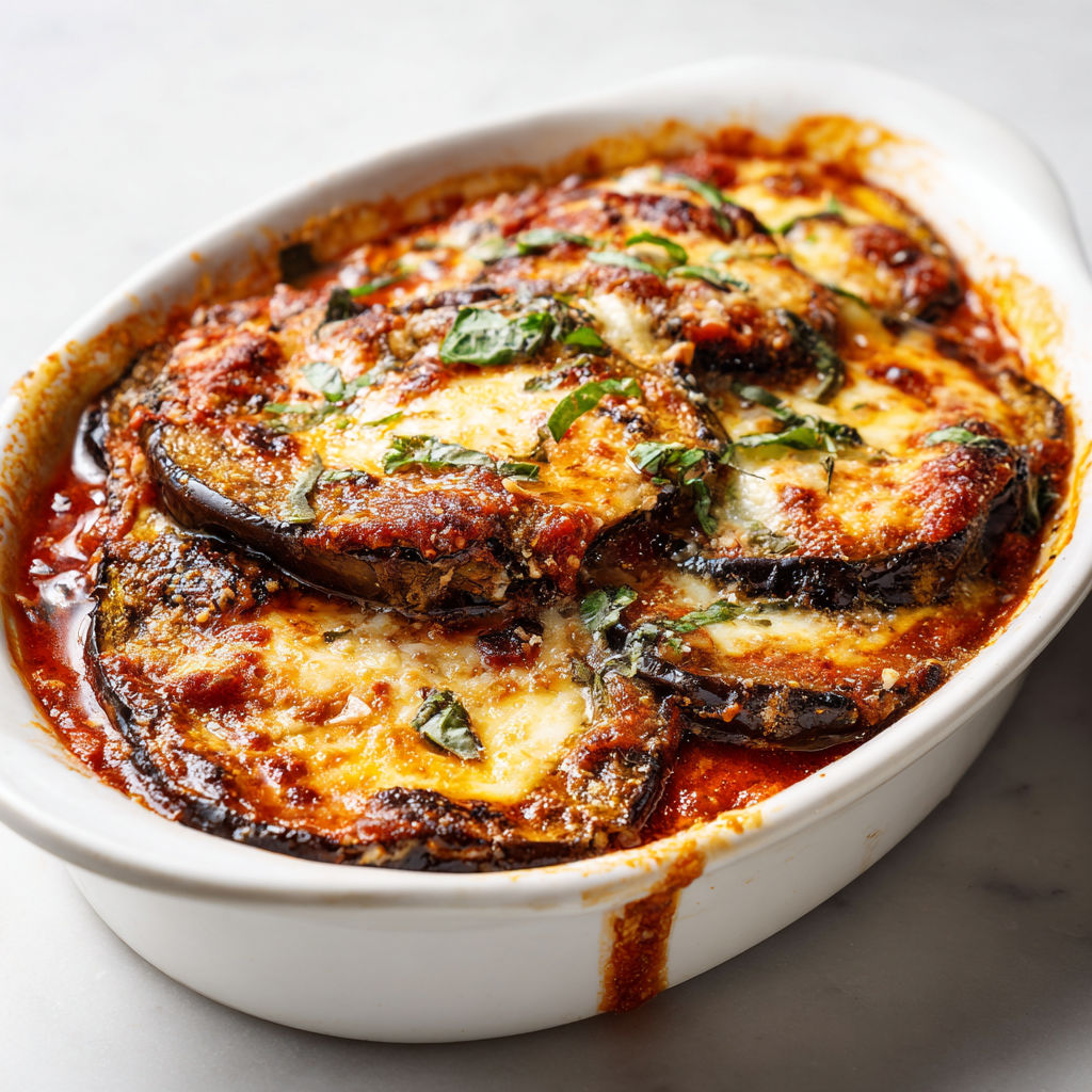 Pizza maison aux légumes et fromage, dans un plat.