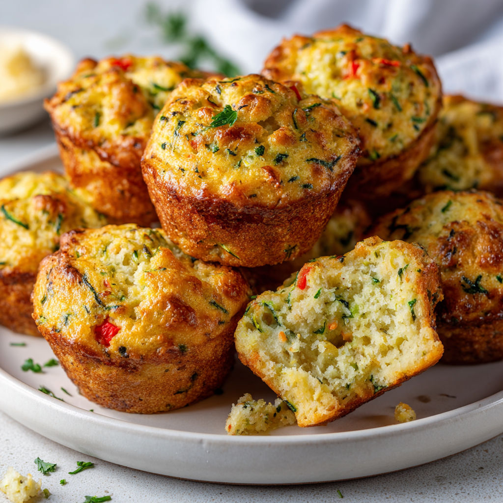 Des muffins aux courgettes, moelleux et gourmands, parfaits pour une collation saine.