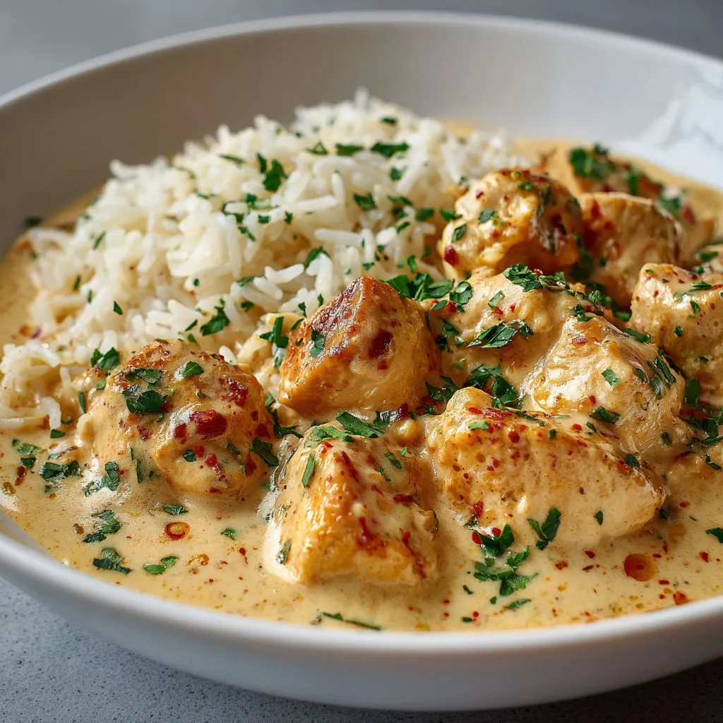 Bol de curry avec des légumes et du riz, bien coloré et appétissant.
