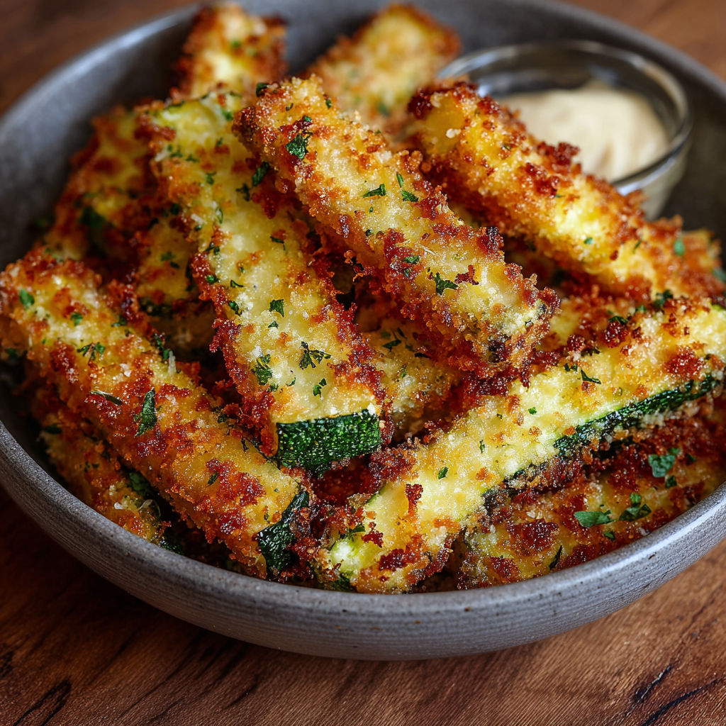 Plateau de courgettes croustillantes au parmesan sorties du four.