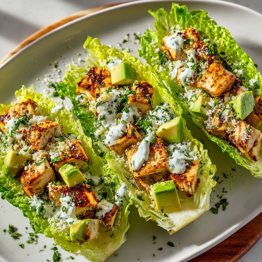 Une assiette de laitue croquante agrémentée de légumes grillés et d’avocat.