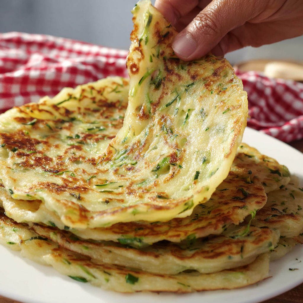 On déguste une pâte à crêpes à la main.