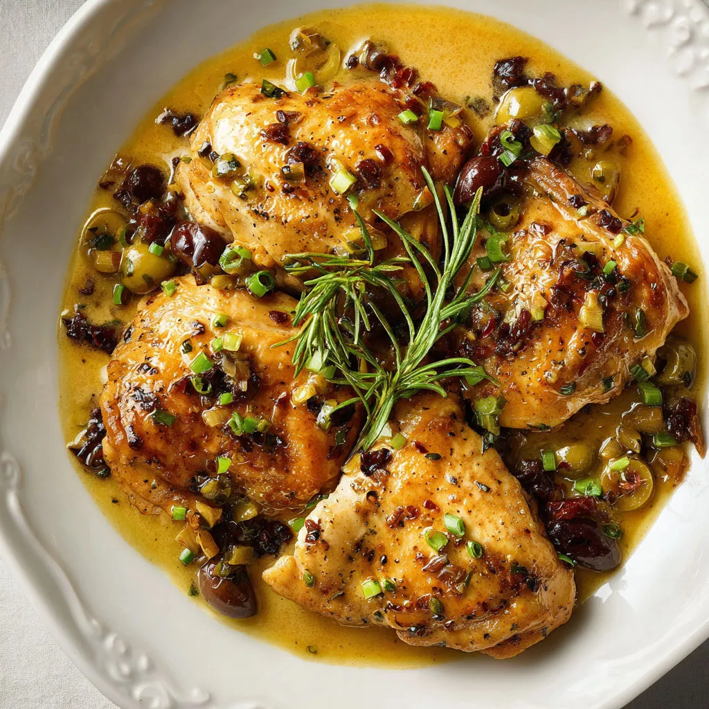 Poulet rôti avec herbes et légumes prêts à servir.