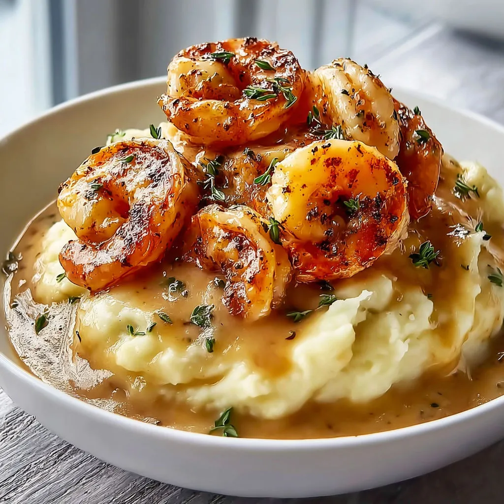 Un plat de crevettes et riz nappé de sauce au miel.