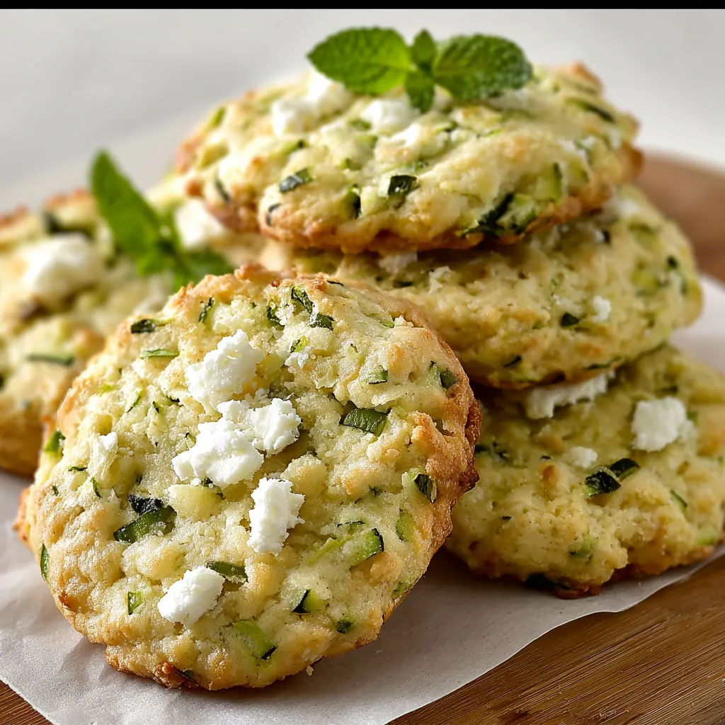 Petites tartes salées avec herbes fraîches et chèvre.