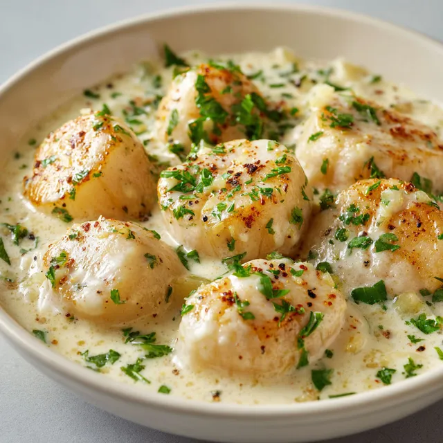 Saint-Jacques tendres au vin blanc, un délice tout en simplicité.