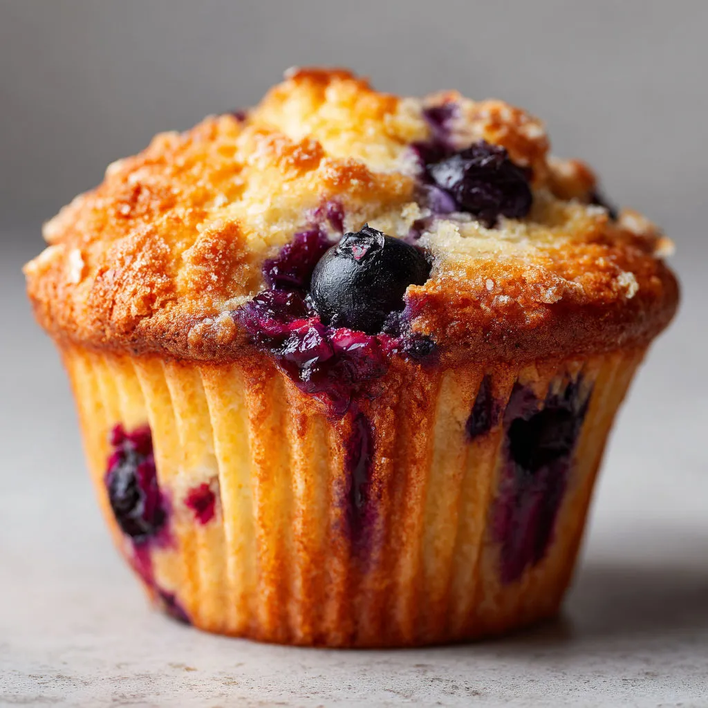 Muffin moelleux aux myrtilles
