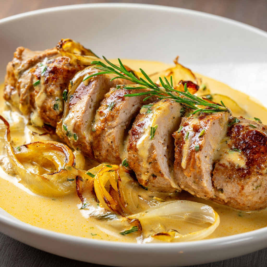 Un plat où la viande et les légumes grillés sont joliment dressés.